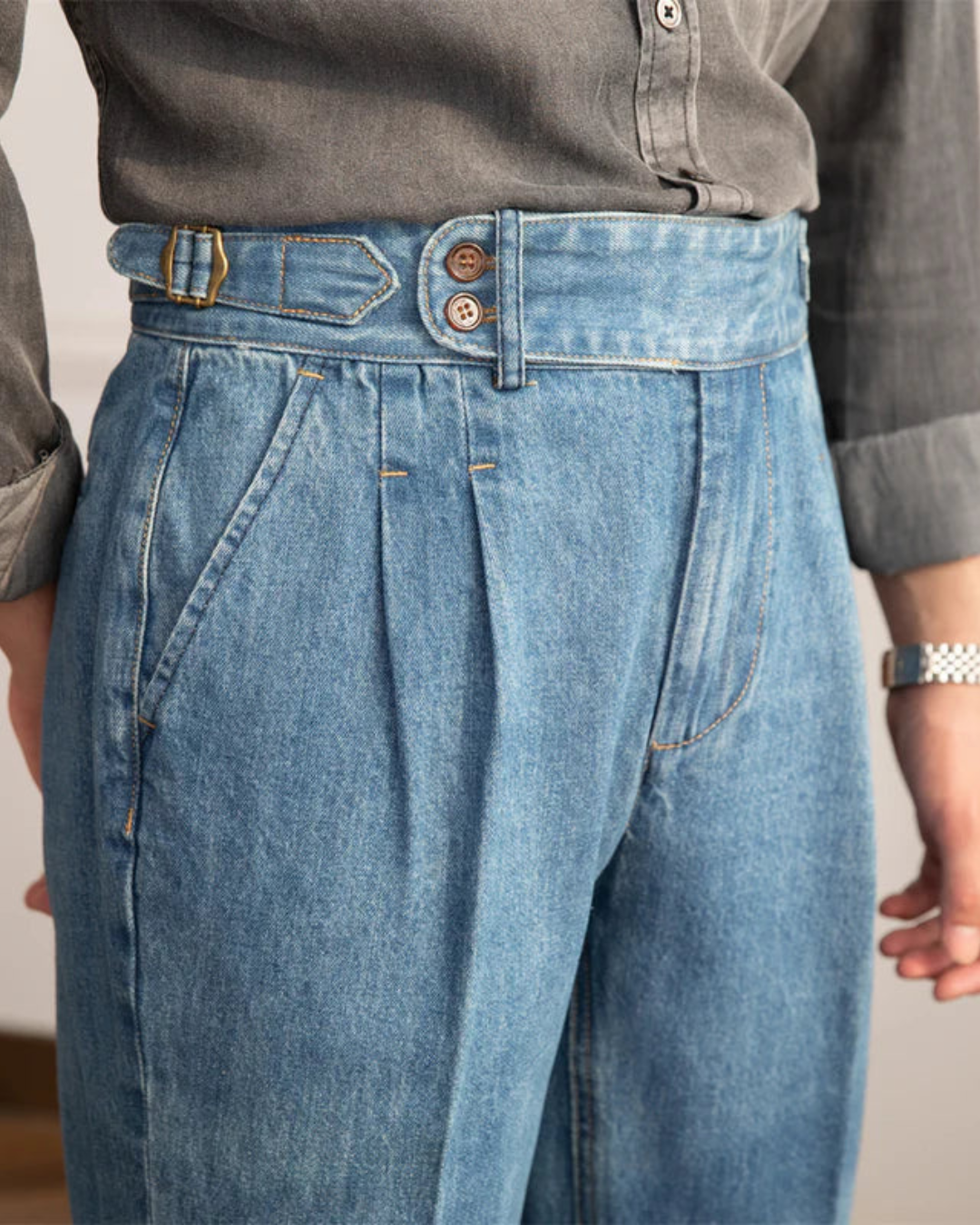 MAXIMILIAN™ - Denim gamba dritta