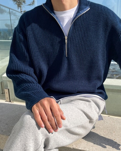 MONTELUX™ - Maglione a mezza zip