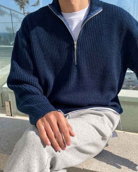 MONTELUX™ - Maglione a mezza zip