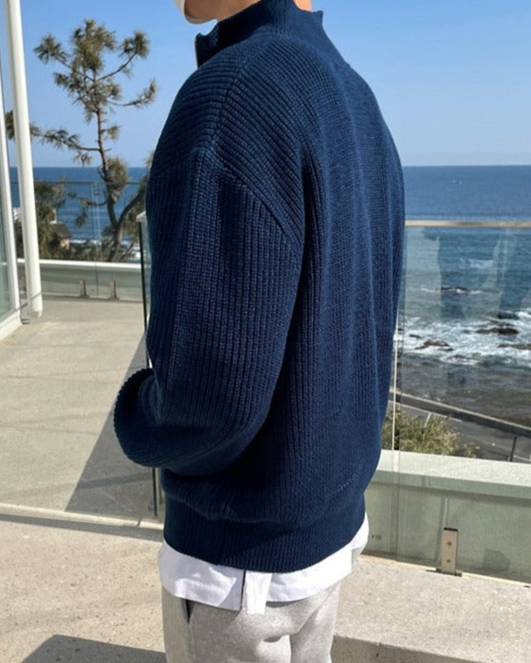 MONTELUX™ - Maglione a mezza zip