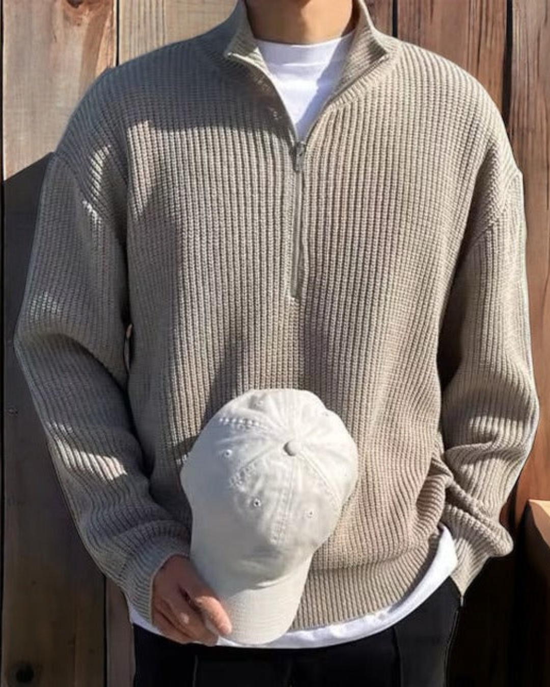 MONTELUX™ - Maglione a mezza zip